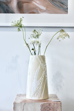 Alabaster Drip Vase